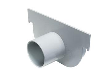 Cabecera p/ Canalón de Piso Reforzado DN 130 x 75 c/ Salida Opcional