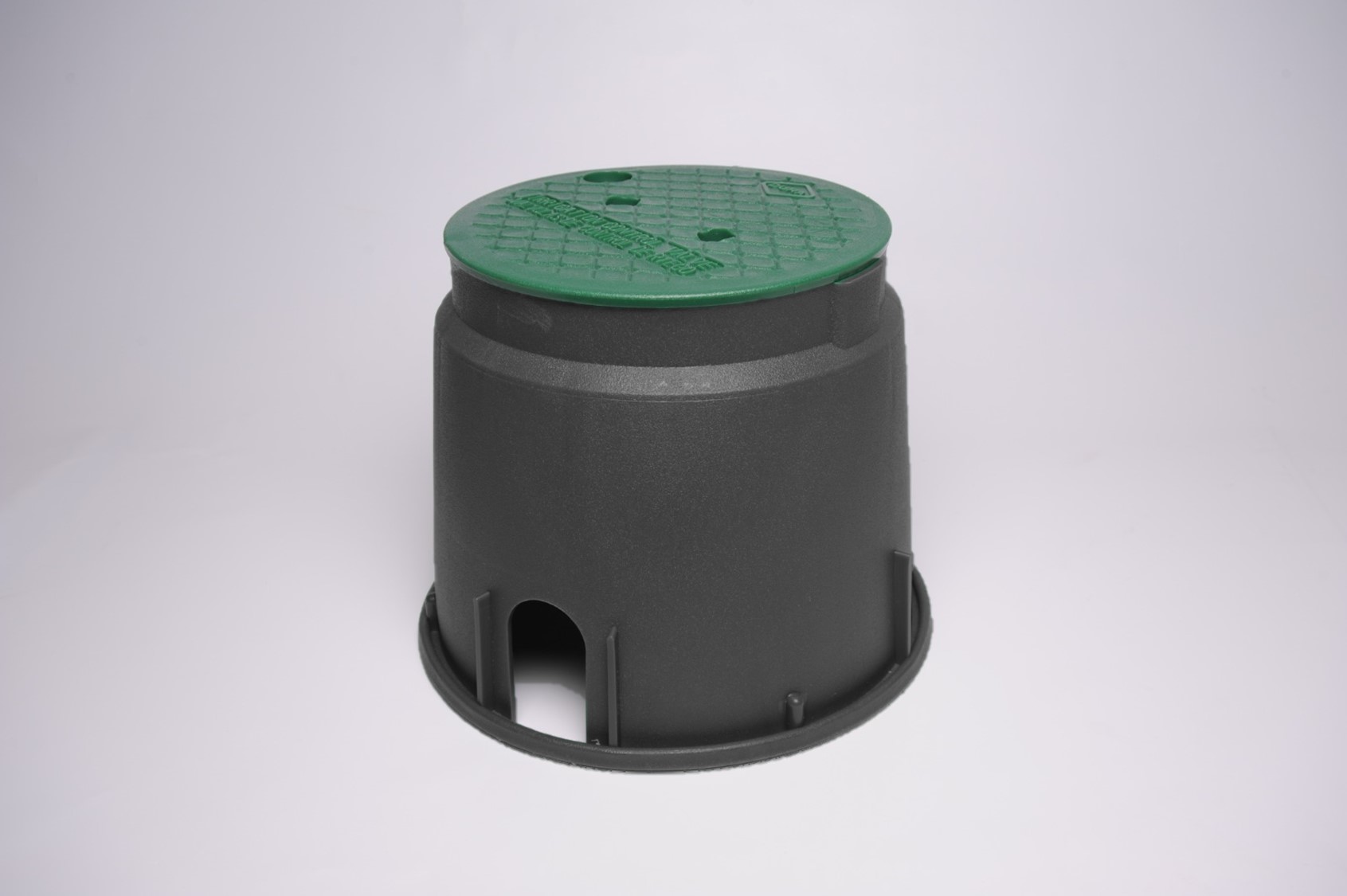 Round Valve Box (10") Black / Green