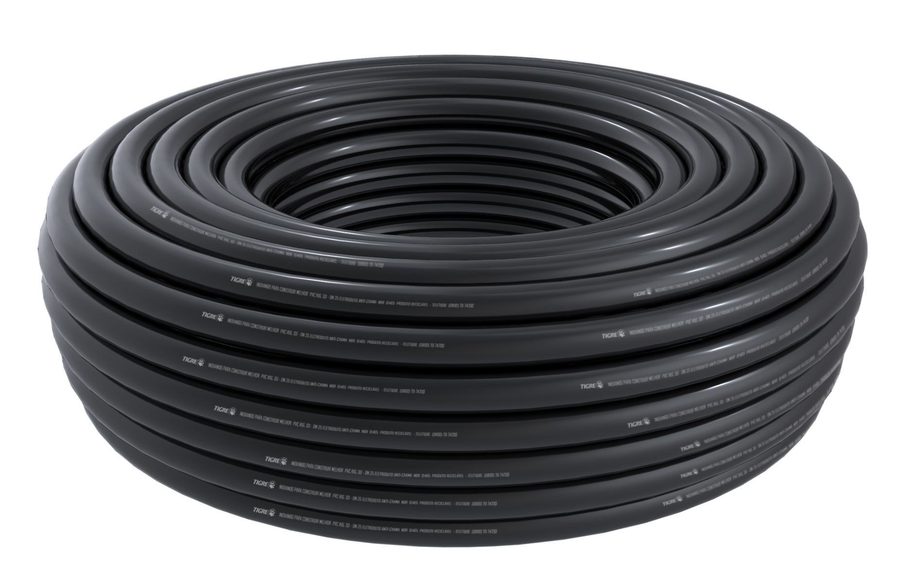Tubo PEAD Ramal Predial PE 100 PN 12 Preto 