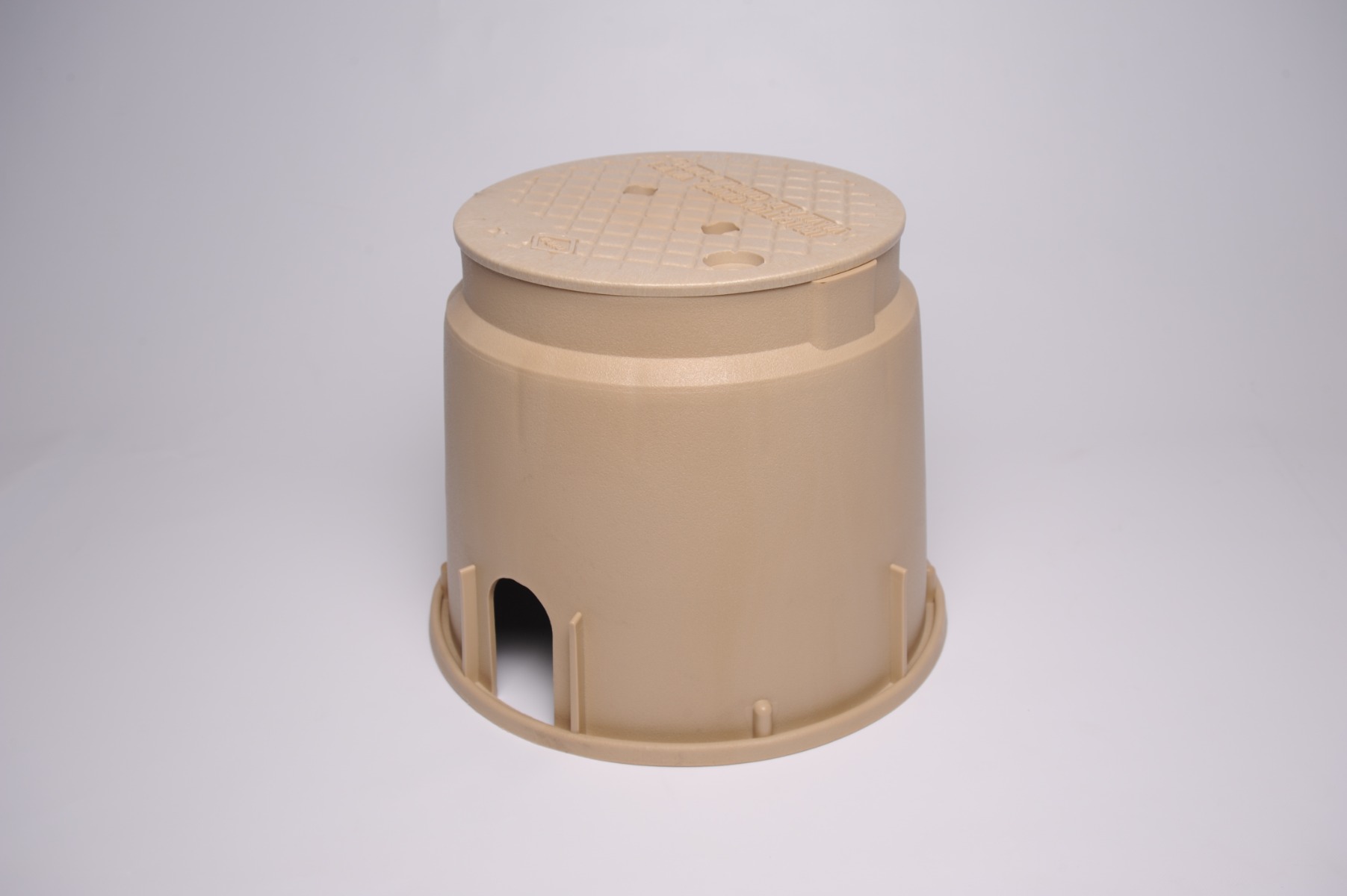 Round Valve Box (10") Tan / Tan