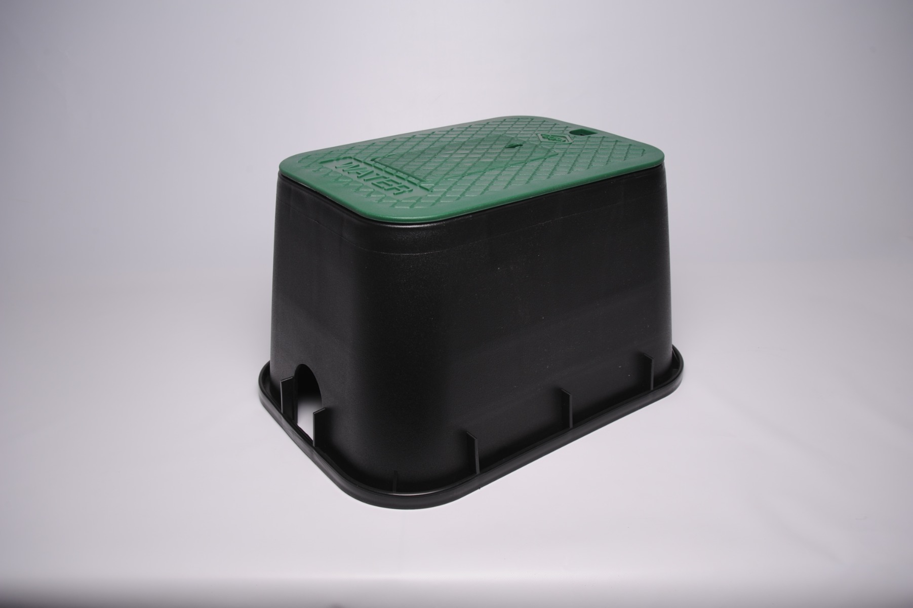 Rect. Meter Box (12X17X12") Black / Green - Meter Reader Box