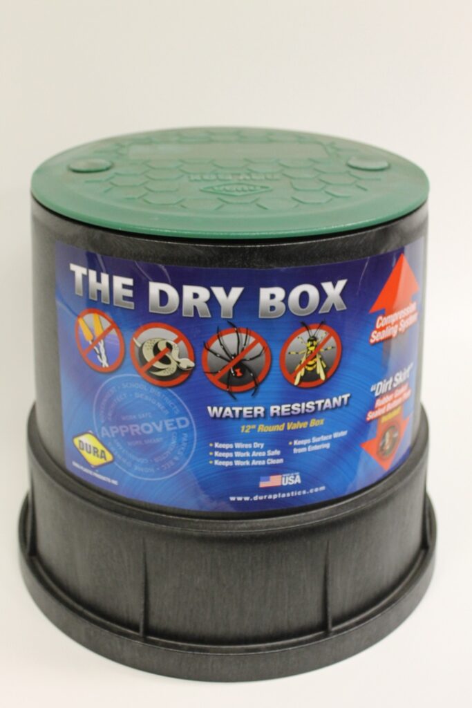 Round Dry Box (12") Black / Green