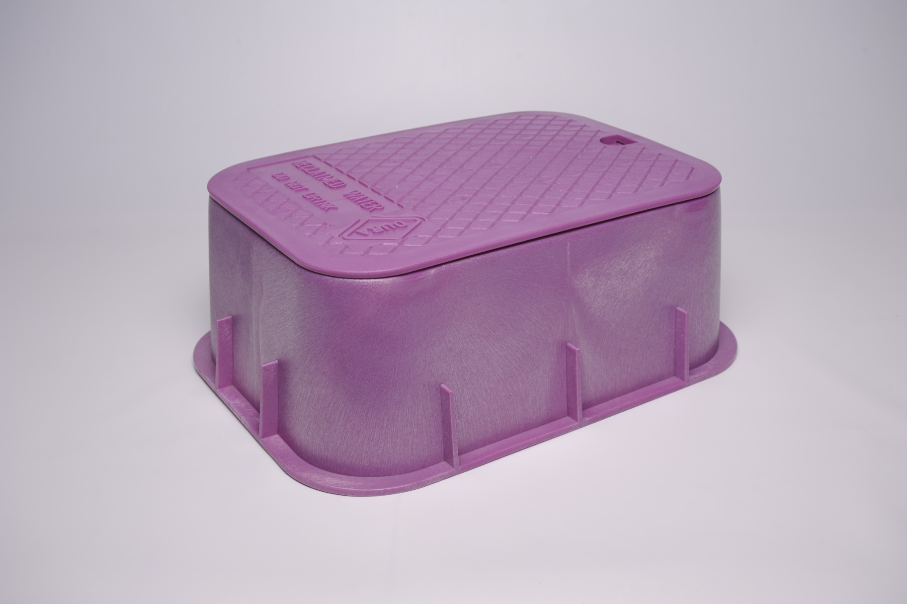 Rect. Valve Box (12X17X6") Purple / Purple