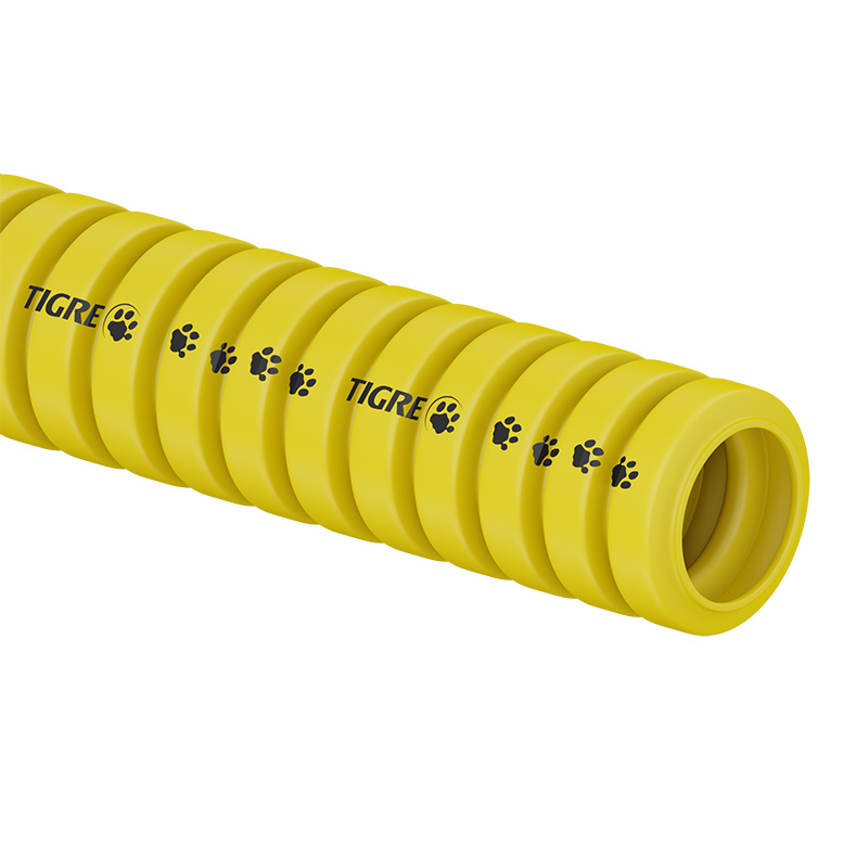 Eletroducto Flexible Corrugado Tigreflex - Amarillo