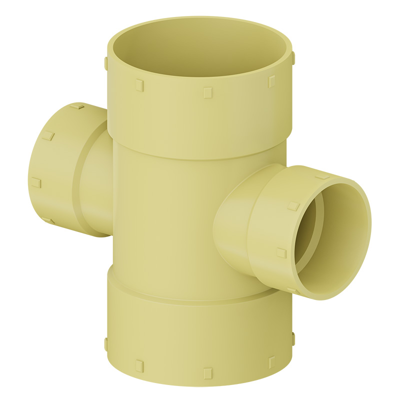 Tee Sanitaria Doble Reducida