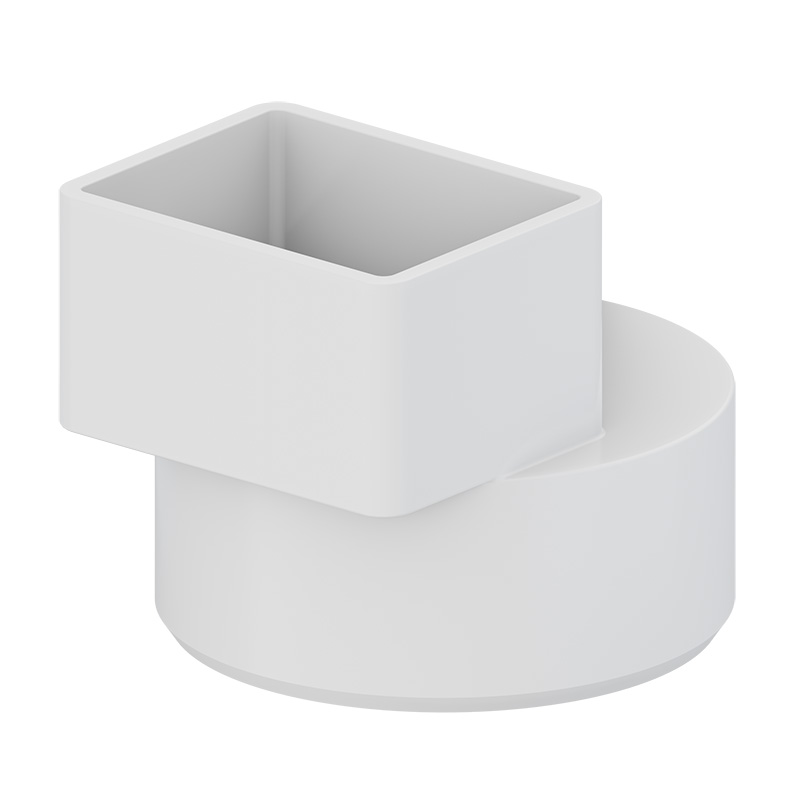 FLUSH DOWNSPOUT ADAPTER X H