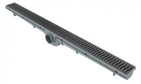 Ralo Linear 70cm - Grelha Cinza