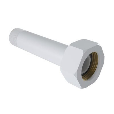 Extremidade com Rosca e Bucha de Latão para Hidrômetro Longa em PVC