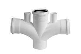 Ramal Doble 87° 30 MH C/Vent 110 x 63 MM