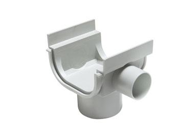 Bocal p/ Canalón de Piso Reforzado DN 130 x 75 c/ Salida Inferior y 2 Laterales