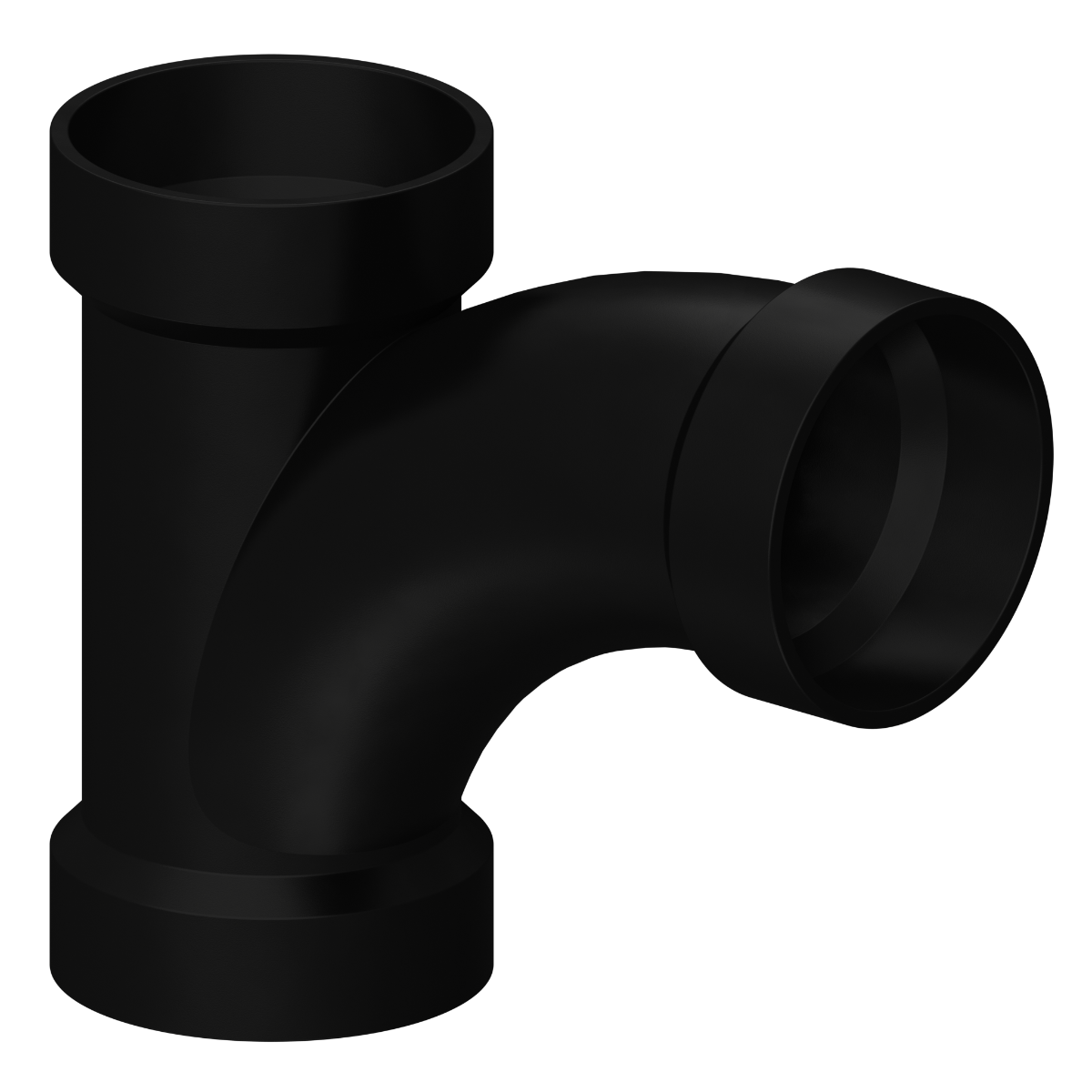 COMBINATION TEE-WYE REDUCING HXHXH DWV ABS