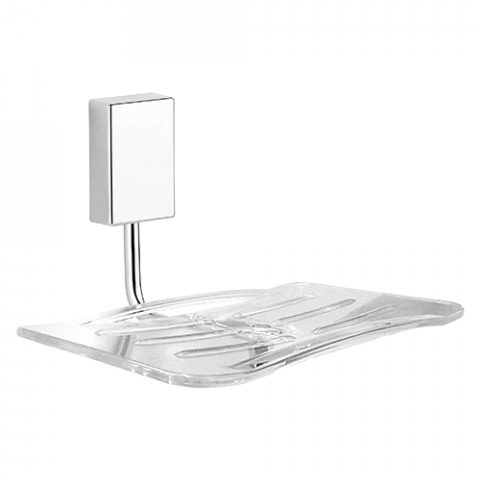 Saboneteira com Base em Resina para Banheiro